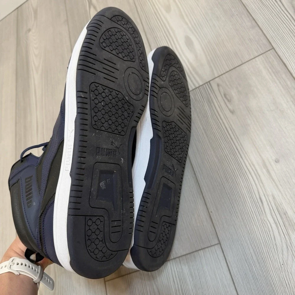 PUMA‎ Men's Size 14 Sneakers REBOUND V6 392326 Navy Black White